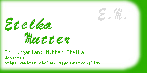 etelka mutter business card